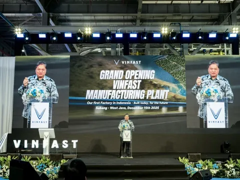 Nhà máy sản xuất xe điện VinFast tại Indonesia chính thức đi vào hoạt động