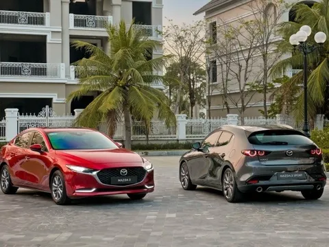 Mazda3 một mình 'gánh' phân khúc sedan cỡ C đầu năm 2026