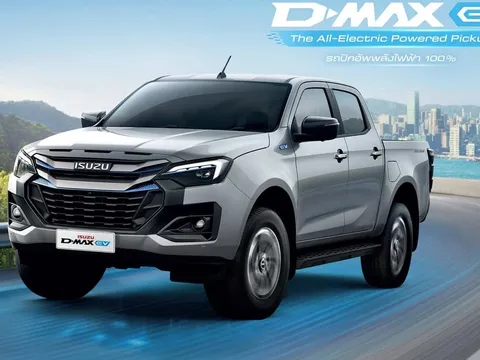 Bán tải điện Isuzu D-Max EV trình làng tại Đông Nam Á, chạy tối đa 331 km/sạc