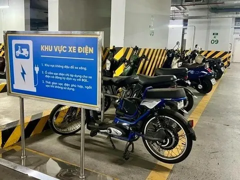 Khu vực sạc xe điện trong chung cư phải có tường ngăn cháy, hệ thống cấp điện riêng