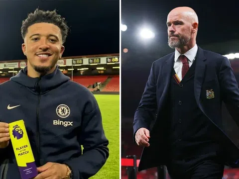 Kết quả bóng đá hôm nay: Sancho lập kỷ lục ở Chelsea; Man United ra quyết định sa thải Ten Hag?