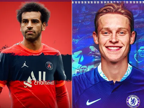 Chuyển nhượng Ngoại hạng Anh 7/10: Chelsea gây sốc với De Jong; Salah trên đường đến PSG