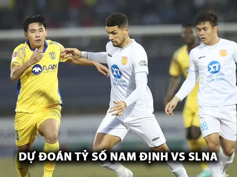 Dự đoán tỷ số Nam Định vs SLNA - Vòng 4 V.League 2024/25: ĐKVĐ thị uy sức mạnh?