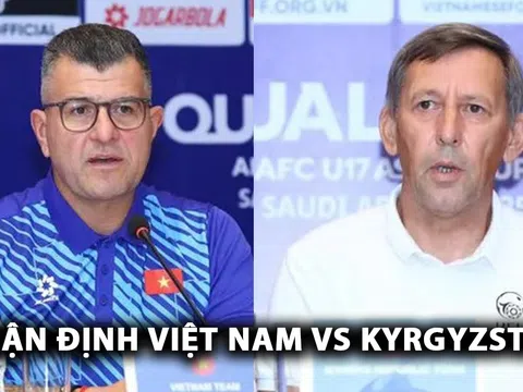 Nhận định U17 Việt Nam vs U17 Kyrgyzstan, 19h00 ngày 23/10: Thầy trò HLV Cristano Roland ra quân ấn tượng?