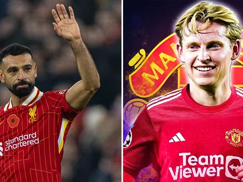 Tin chuyển nhượng tối 27/11: Xong vụ Salah rời Liverpool; De Jong đồng ý gia nhập Man United?