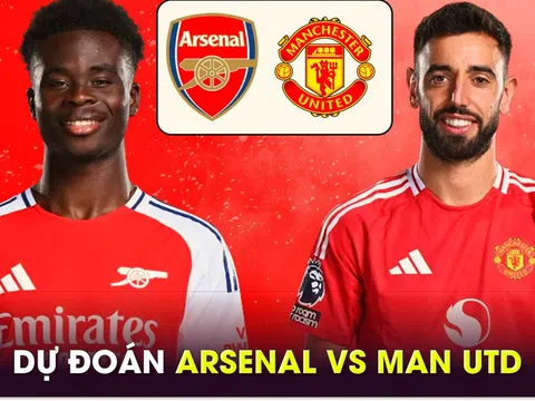 Dự đoán tỷ số Arsenal vs MU - Vòng 14 Ngoại hạng Anh: HLV Ruben Amorim nhận thất bại đầu tiên?