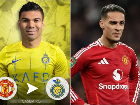 Chuyển nhượng MU 20/1: Casemiro đạt thỏa thuận tới Al Nassr; Antony trên đường rời Manchester United