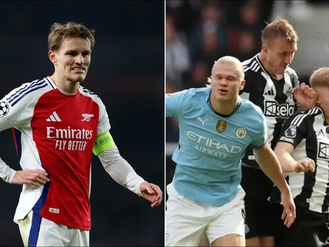 Bảng xếp hạng Ngoại hạng Anh 2024/25 mới nhất: Arsenal khó vô địch, Man City bị Newcastle vượt mặt?