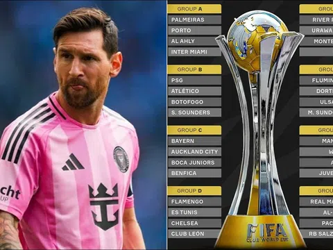 Lịch thi đấu bóng đá hôm nay 1/6: Messi lập kỷ lục ở Inter Miami; FIFA Club World Cup có biến?