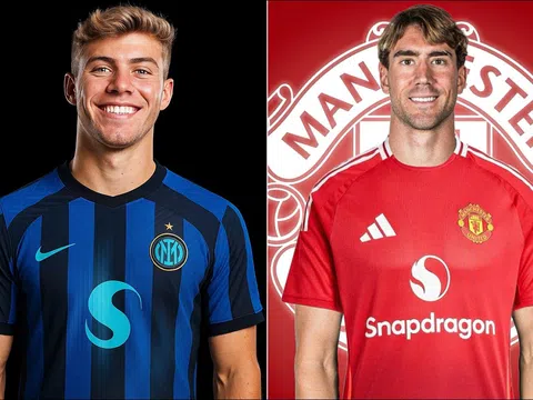 Rasmus Hojlund chính thức cập bến Inter Milan, Man Utd lập tức chiêu mộ Vlahovic với giá khó tin