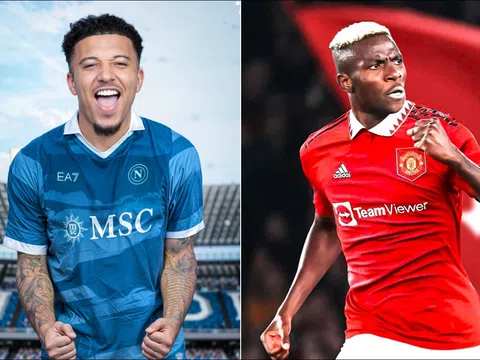 Jadon Sancho chính thức cập bến Napoli, Manchester United lập tức chiêu mộ Osimhen với giá khó tin