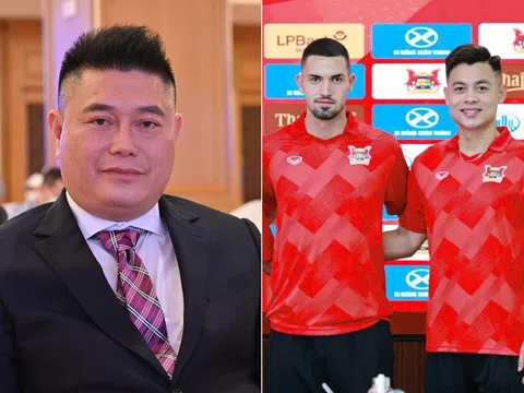 Tân binh V.League công bố 2 bom tấn: Cựu sao Atletico Madrid, tổng giá trị cả chục tỷ đồng