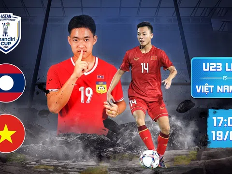 Trực tiếp U23 Việt Nam vs U23 Lào. 17h00 ngày 19/7- Link xem trực tiếp U23 Việt Nam trên VTV5 HD