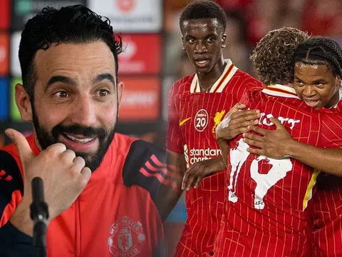 Man United bị Liverpool đánh bại, HLV Ruben Amorim lỡ hẹn với 'viên ngọc quý' nước Anh