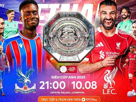 Xem trực tiếp bóng đá Liverpool vs Crystal Palace ở đâu, kênh nào? Link trực tiếp Siêu cúp Anh HD