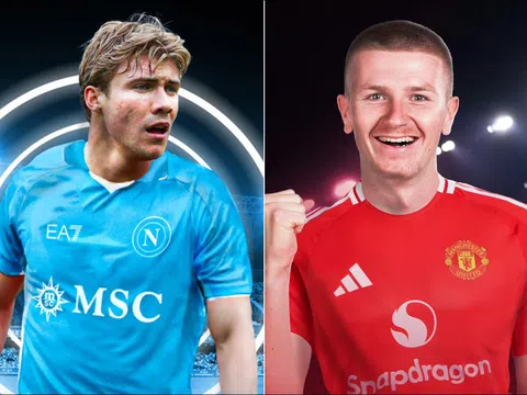 Thương vụ Rasmus Hojlund - Napoli chính thức xong, Man Utd lập tức kích hoạt bom tấn Adam Wharton?