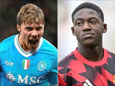 Đạt thỏa thuận chiêu mộ Rasmus Hojlund, Napoli đưa cả Kobbie Mainoo rời Manchester United?