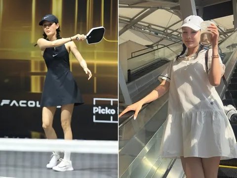 Hiền Hồ gây sốt trên sân pickleball, khoe dáng 'đáp trả' tin đồn mang bầu