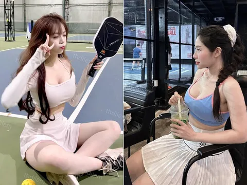 Bạn gái mặc đồ hở bạo đi chơi pickleball, chàng trai bất lực khi bị trách ghen tuông vô cớ