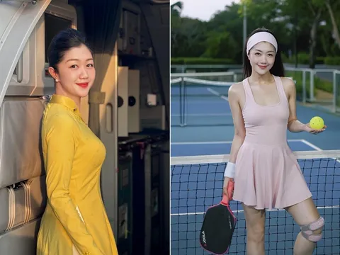 Tiếp viên trưởng Vietnam Airlines khoe dáng trên sân pickleball: Gia thế hoàng tộc, sự nghiệp gây choáng