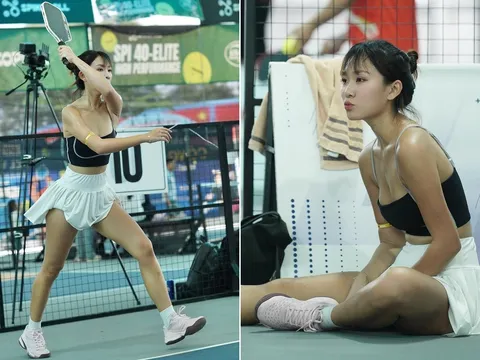 Hot girl vén váy chơi pickleball gây phản cảm, nhiều ý kiến bênh vực