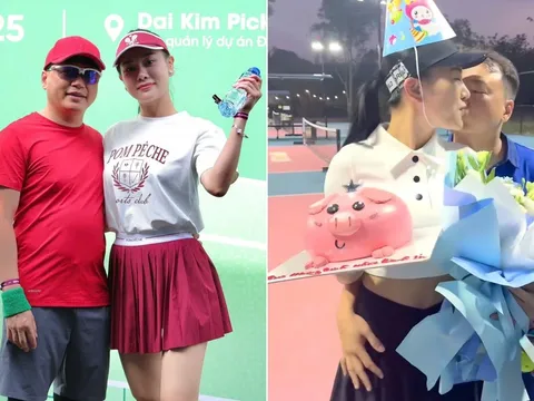 Shark Bình và Phương Oanh gây sốt trước lùm xùm tiền ảo, tình tứ 'khóa môi' ngay trên sân pickleball