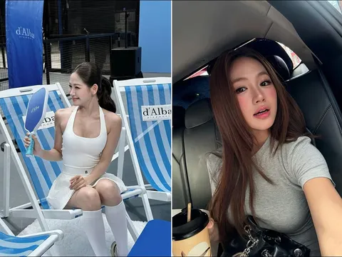 Hot girl Hà Nội khoe dáng siêu nuột trên sân Pickleball, CĐM xuýt xoa với trang phục cực kỳ cuốn hút