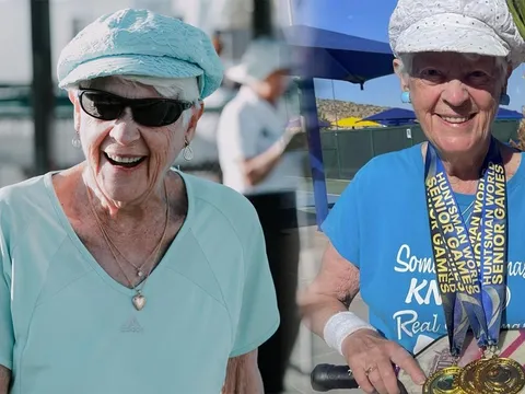 VĐV Pickleball lớn tuổi nhất thế giới: Lập kỷ lục Guinness, tiết lộ bí quyết duy trì sức khỏe