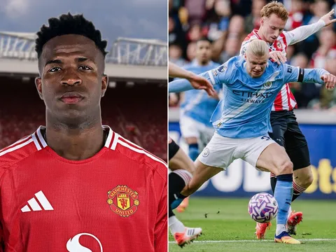 Real Madrid tất tay với Erling Haaland, Man United được mở đường chiêu mộ Vinicius