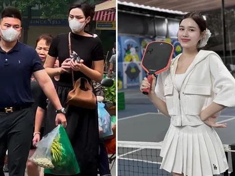 Trước khi kết hôn, hoa hậu Đỗ Thị Hà từng để lộ 'hint' với đại gia Quảng Trị ở sân pickleball từ lâu