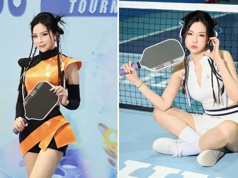 Chiếm spotlight với outfit 'không giống ai' trên sân pickleball, Đào Lan Phương bất ngờ giật giải