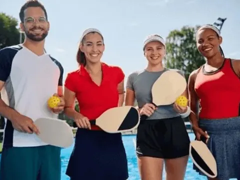 Pickleball Việt 'dậy sóng': Người chơi mặc đồ gym bó sát thi đấu, MXH bùng nổ tranh cãi