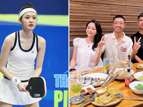 Hiền Hồ bất ngờ xuất hiện cùng Quang Dương, hé lộ mối quan hệ đặc biệt với thần đồng pickleball