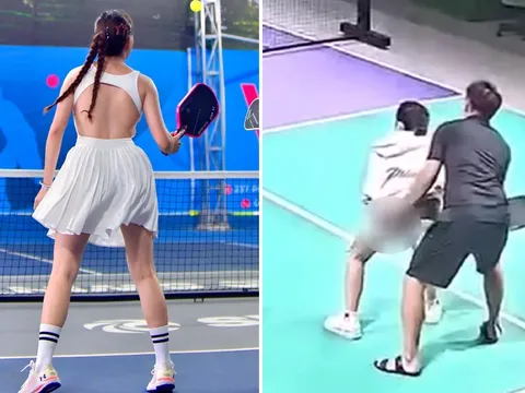 Xôn xao hình ảnh thầy dạy pickleball có hành vi phản cảm với cô gái, cộng đồng phản ứng trái chiều