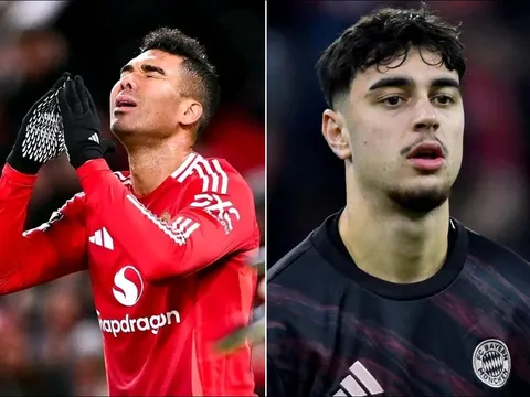 Casemiro rời Manchester United hè 2025, HLV Ruben Amorim đón người thừa Bayern Munich về thay thế?