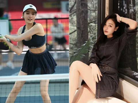 Hot girl pickleball gây sốt với vẻ đẹp nữ thần, chơi cùng lúc 4 môn thể thao