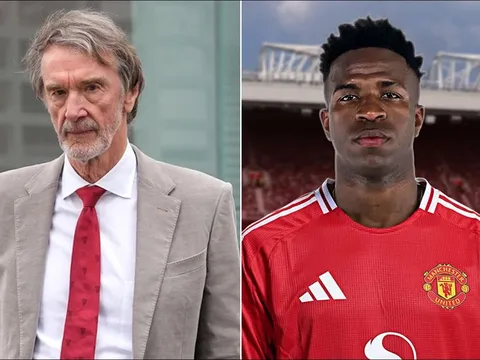 Sir Jim Ratcliffe chính thức liên hệ với Vinicius, Man Utd kích hoạt bom tấn to nhất mùa đông?