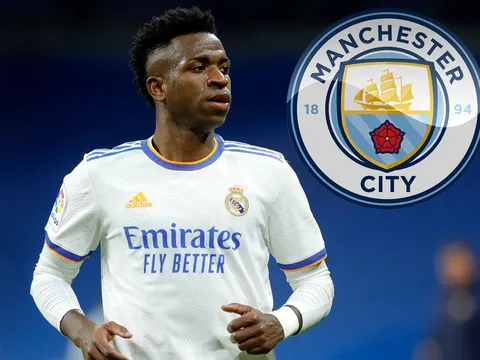 Đi trước Man United một bước, Man City ấn định mức giá chiêu mộ Vinicius từ Real Madrid