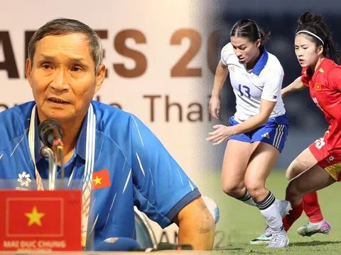 ĐT nữ Việt Nam 'bị cướp' bàn thắng ở SEA Games 33, HLV Mai Đức Chung 'nhắc khéo' trọng tài