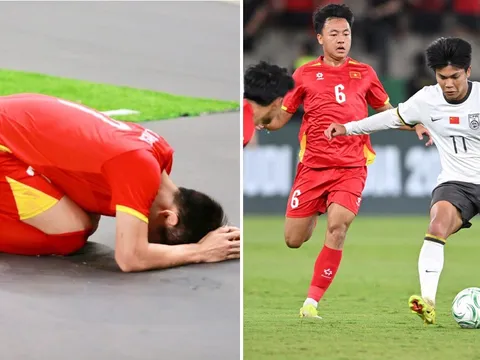 Đình Bắc cúi đầu xin lỗi NHM sau trận thua của U23 Việt Nam, CĐV Trung Quốc có phản ứng khó tin