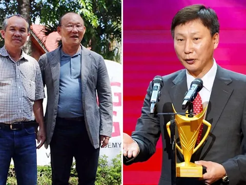 Nhận danh hiệu cao quý cùng bóng đá Việt Nam, HLV Kim Sang Sik gửi lời cảm ơn đến 'người đặc biệt'