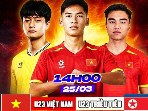 Trực tiếp U23 Việt Nam vs U23 Triều Tiên 14h00 ngày 25/3: Cao Văn Bình thi đấu xuất thần?