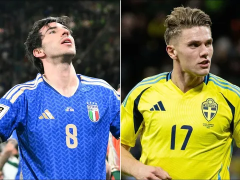 Kết quả vòng loại World Cup 2026 châu Âu hôm nay: ĐT Ý gục ngã trước Bosnia; Gyokeres lập kỷ lục?