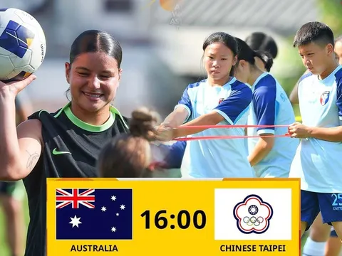 Kết quả bóng đá U20 Úc vs U20 Đài Loan - VCK Asian Cup 2026: Ứng viên vô địch thị uy sức mạnh?