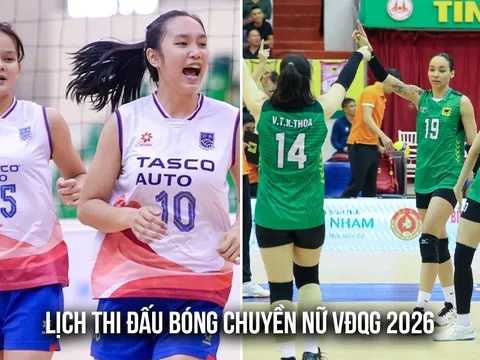 Lịch thi đấu Giải bóng chuyền nữ VĐQG 2026 Vòng 1 - Link xem trực tiếp bóng chuyền nữ Việt Nam