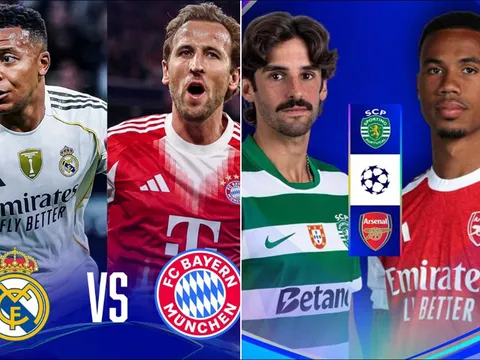 Lịch thi đấu bóng đá hôm nay 7/4: Real Madrid đại chiến Bayern Munich; Arsenal gặp khó ở Cúp C1?