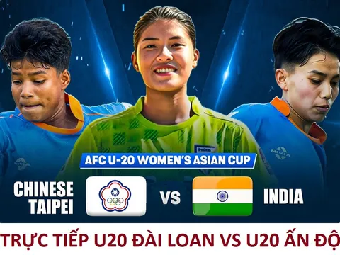 Trực tiếp U20 Đài Loan vs U20 Ấn Độ - VCK U20 Asian Cup 2026: Định đoạt số phận U20 Việt Nam