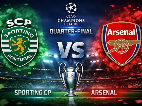 Trực tiếp Sporting vs Arsenal - 02h00 ngày 8/4 - Link xem trực tiếp Tứ kết UEFA Champions League mới nhất