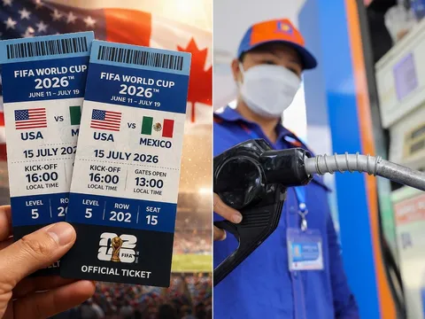 Cập nhật giá vé World Cup 2026 theo giá xăng hôm nay 9/4: Hơn 13 triệu lít xăng để đổi 1 tấm vé
