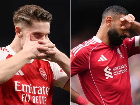 Bảng xếp hạng Ngoại hạng Anh 2025/26 mới nhất: Arsenal vững ngôi đầu, Liverpool bị top 4 bỏ xa?